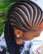 African hair braiding style by The Sister's African Hair Braiding