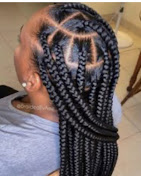 African hair braiding style by The Sister's African Hair Braiding
