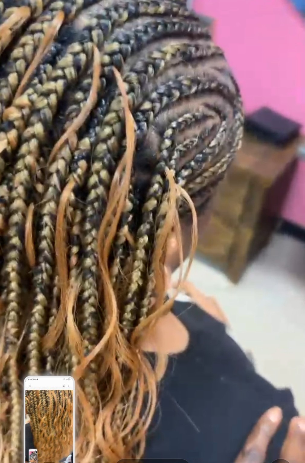 African hair braiding style by The Sister's African Hair Braiding