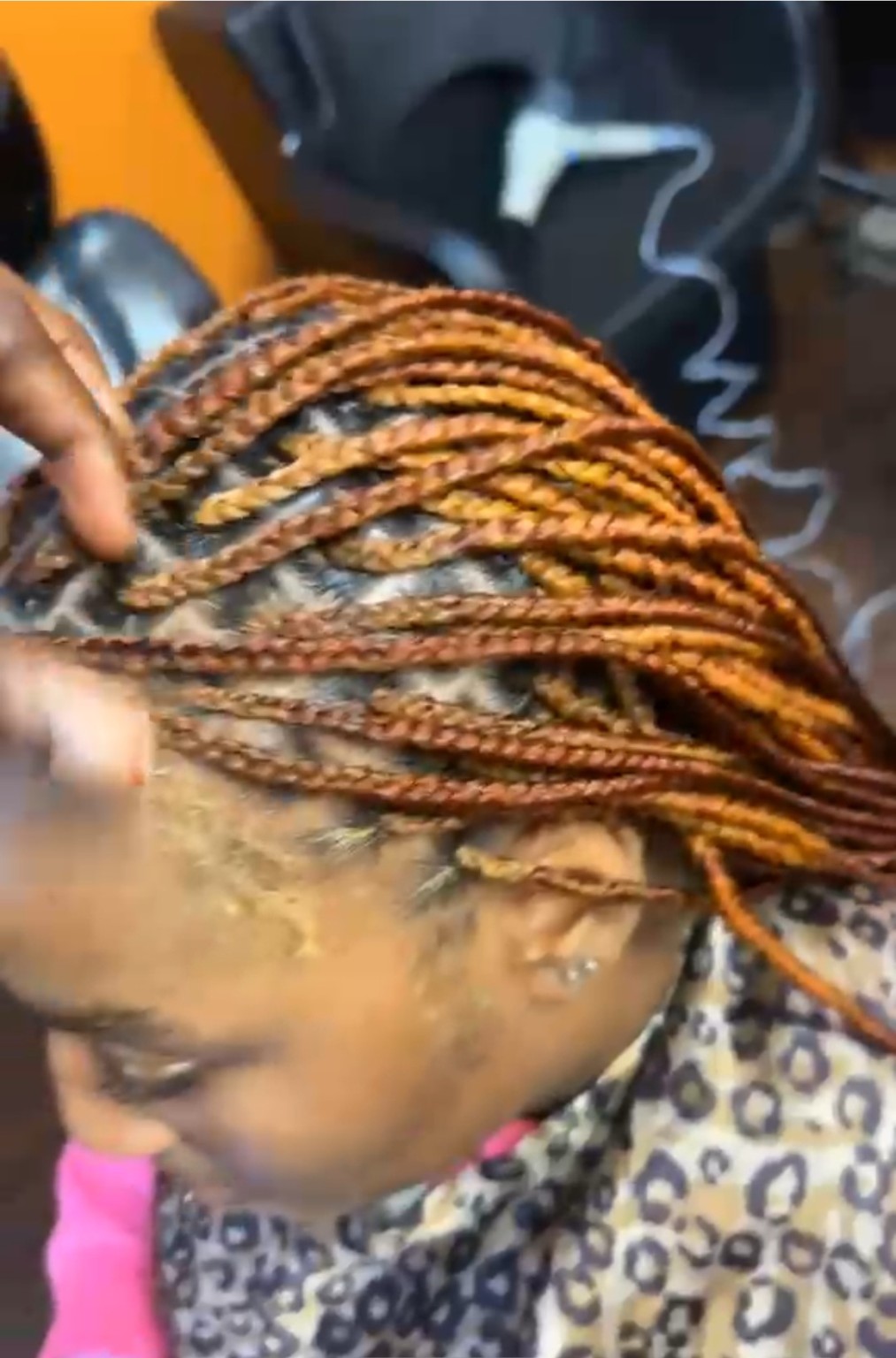 African hair braiding style by The Sister's African Hair Braiding